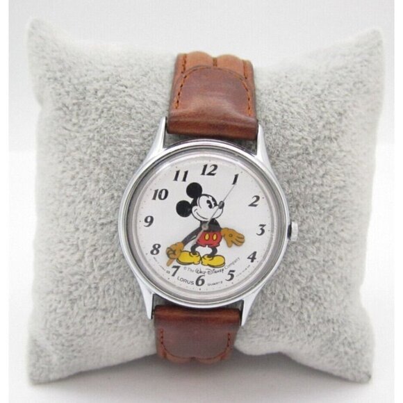Vtg Women Mickey Mouse Lorus Quartz WR Analog 29mm Watch (G720) "New Battery" - Picture 1 of 8